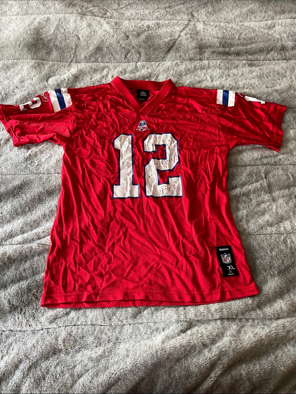 Reebok Brady Patriots #12 Football Jersey